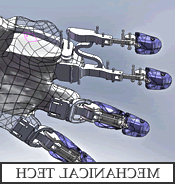 Diagram of a robotic hand.