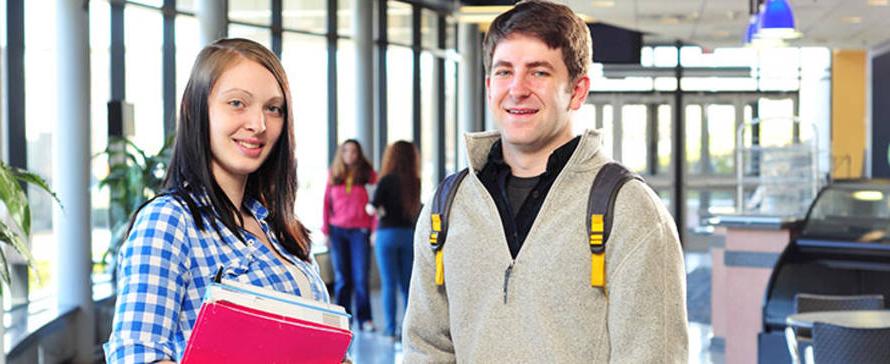 Photo of two students smiling