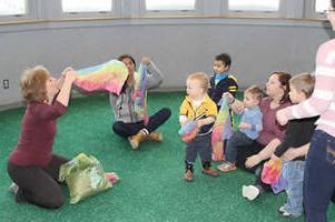 little kids playing at daycare